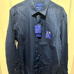 Apt. 9 Men's Navy Pinstripe Dress Shirt